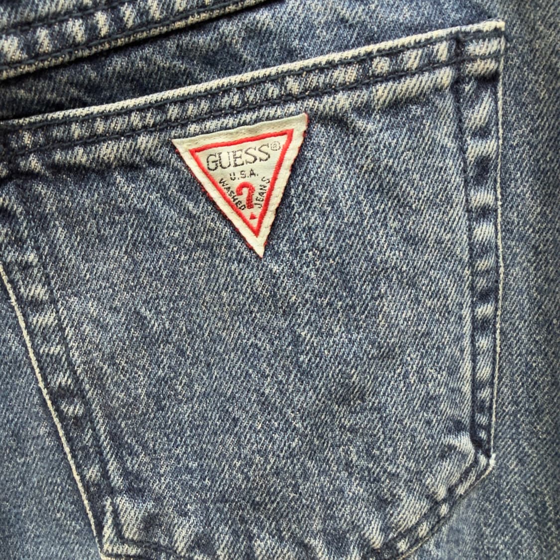 (희귀) 90s 빈티지 게스 사이드 지퍼 데님팬츠 상품이미지9