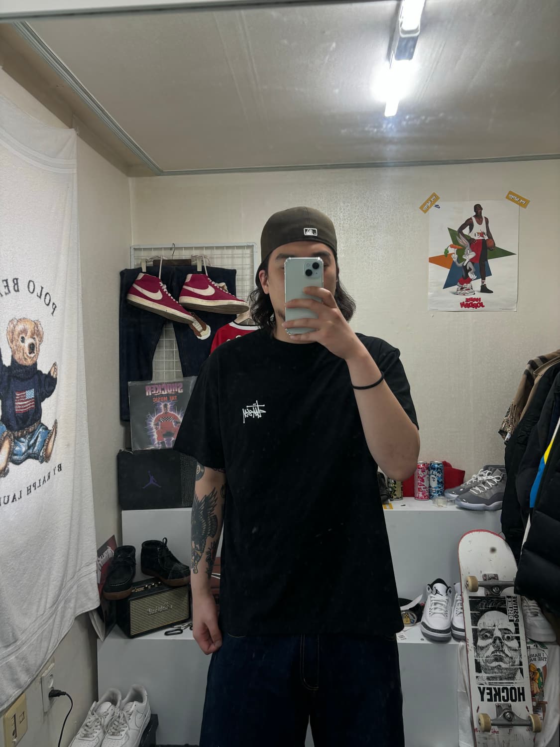 스투시 베이직로고 반팔 상품이미지5