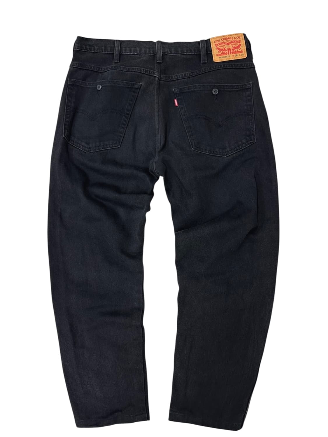 리바이스 웨스턴핏 흑청 데님팬츠 (36) 상품이미지6