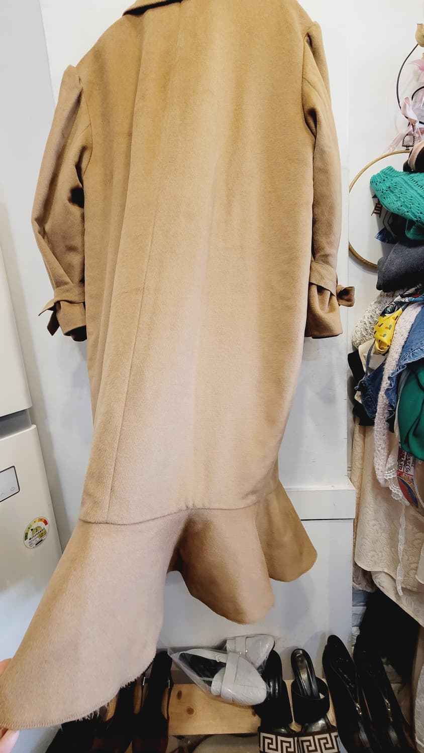 Love for robe 울 캐시미어 프릴코트 상품이미지5