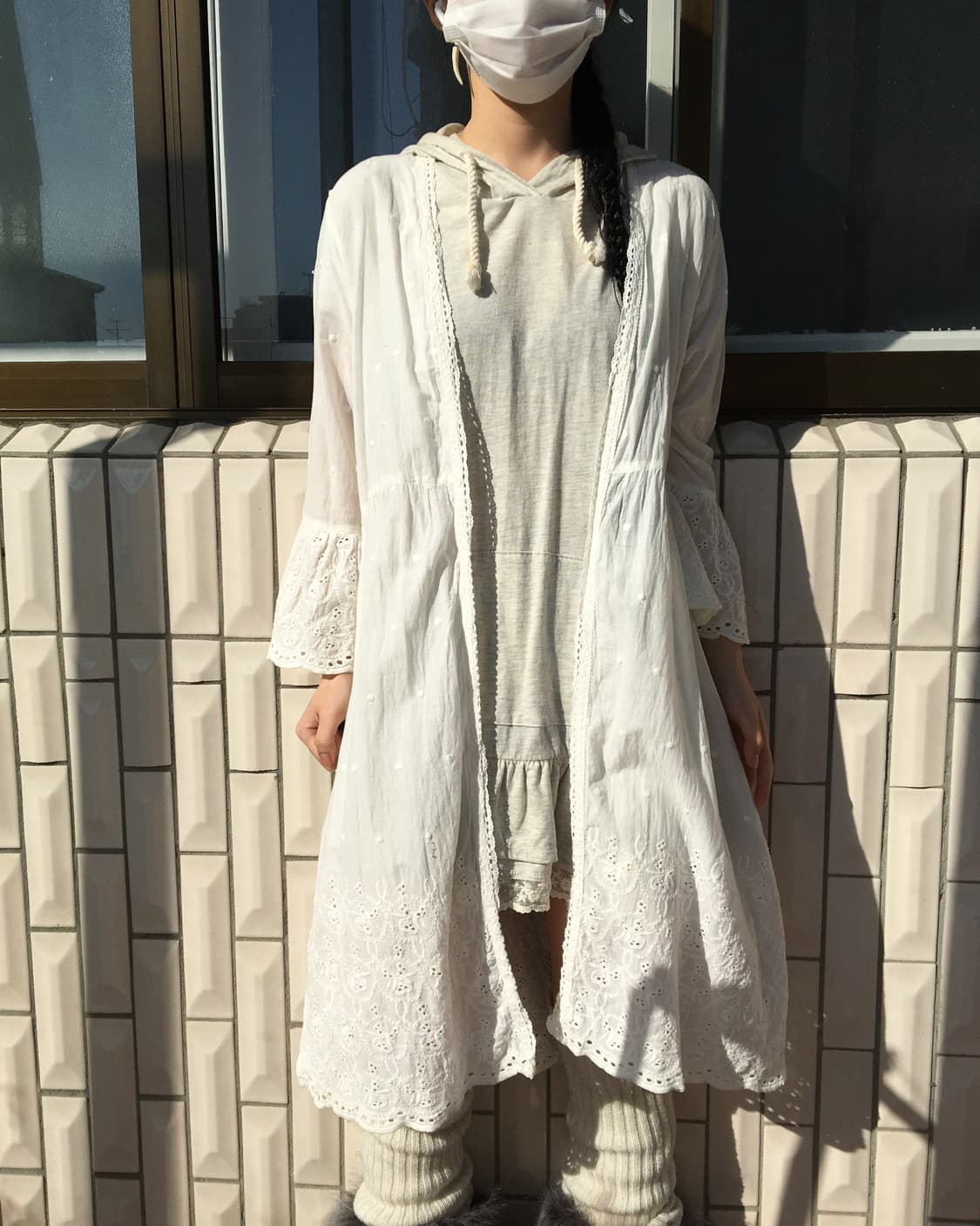 Punching point open long caridgan 상품이미지7