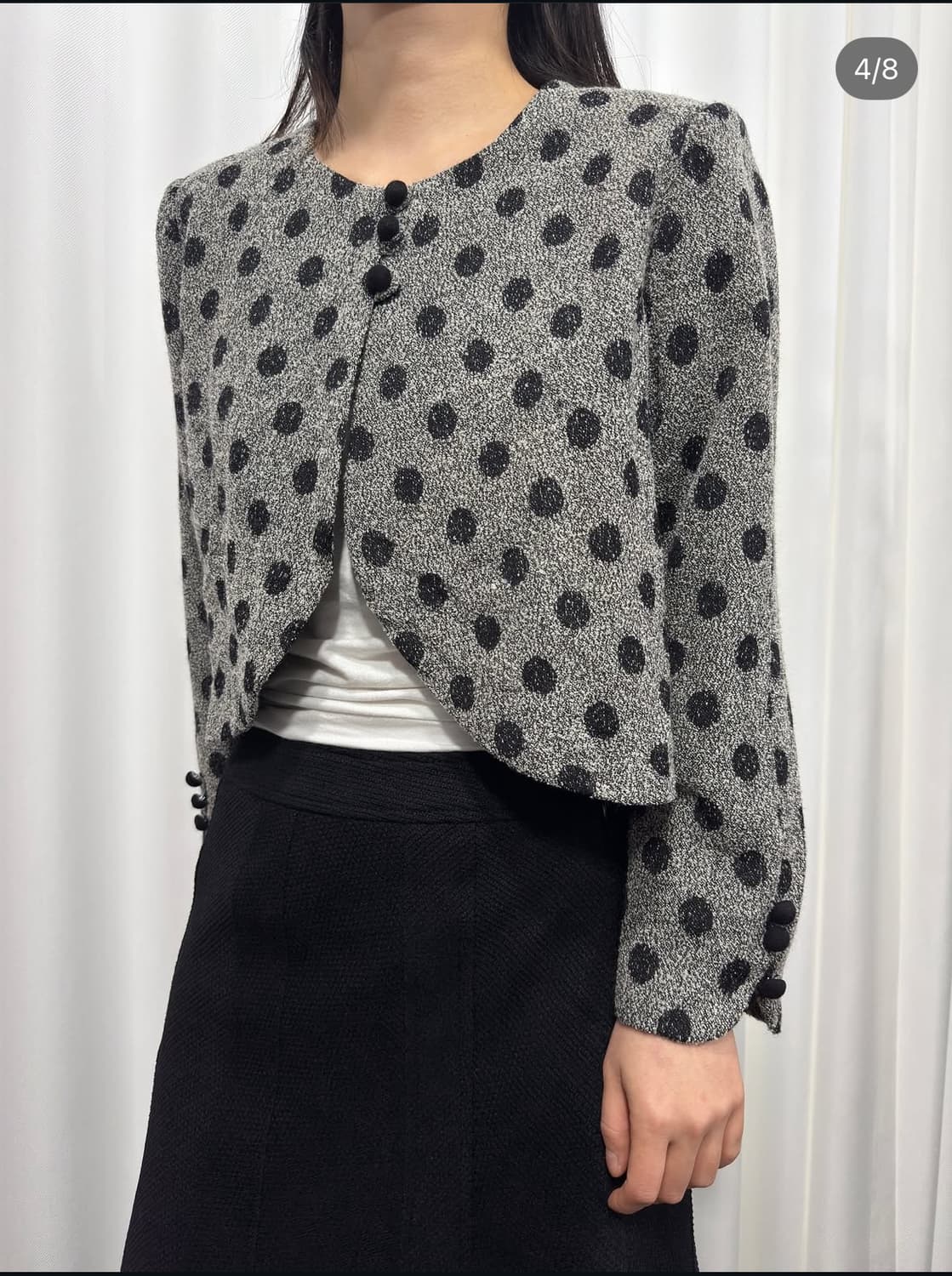 dot crop jacket 상품이미지4