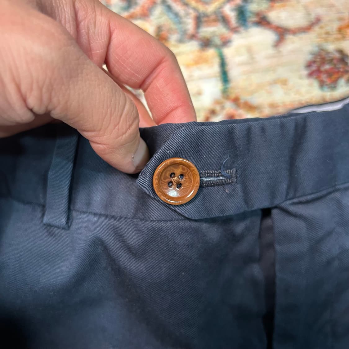 [32] 브룩스 브라더스 테수티 손드리오 밀라노 핏 치노팬츠 네이비 상품이미지3