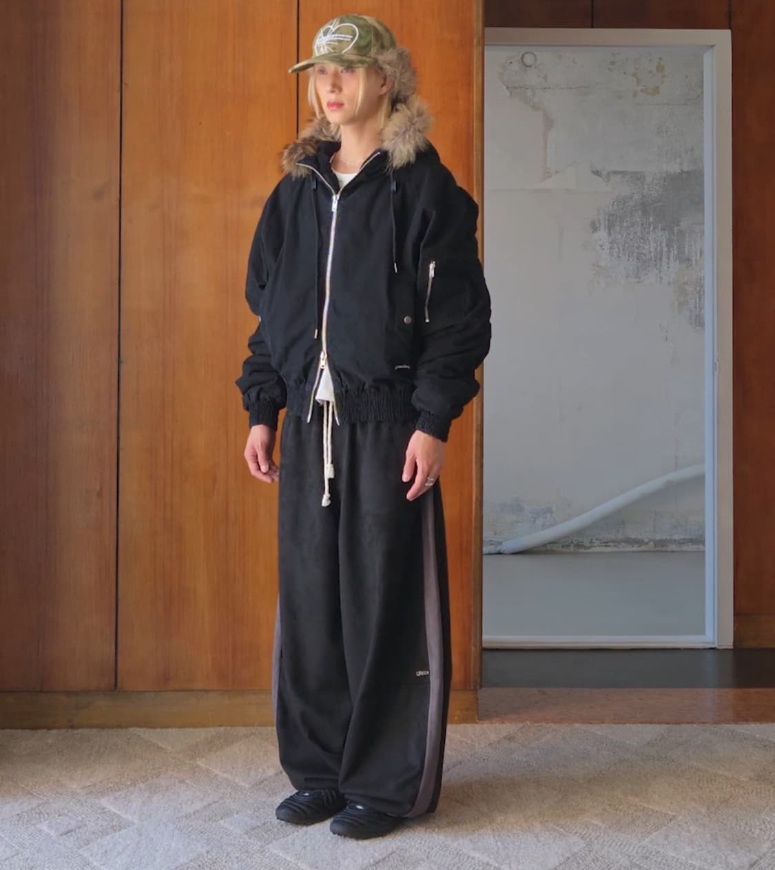 글랙 러스티 N2B 숏파카 NCT 천러 착용 상품이미지2