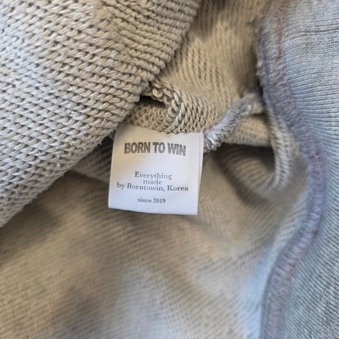 [1]본투윈 올림피아 한정판 후드티 그레이 상품이미지6