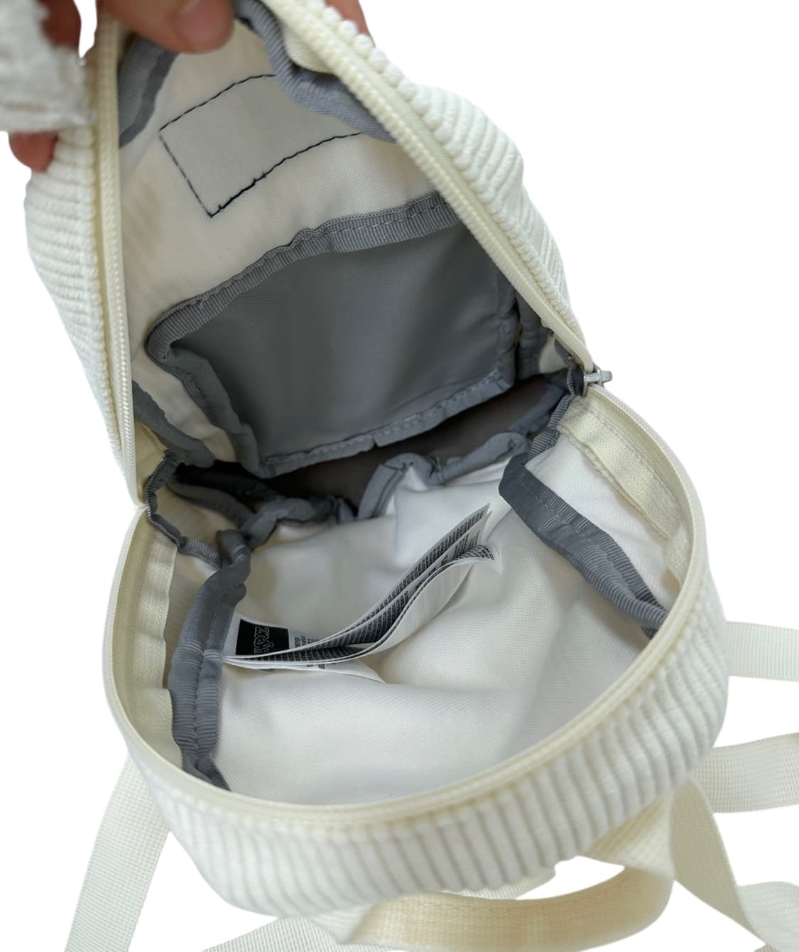 잔스포츠 골덴 미니백팩  아이보리 상품이미지6