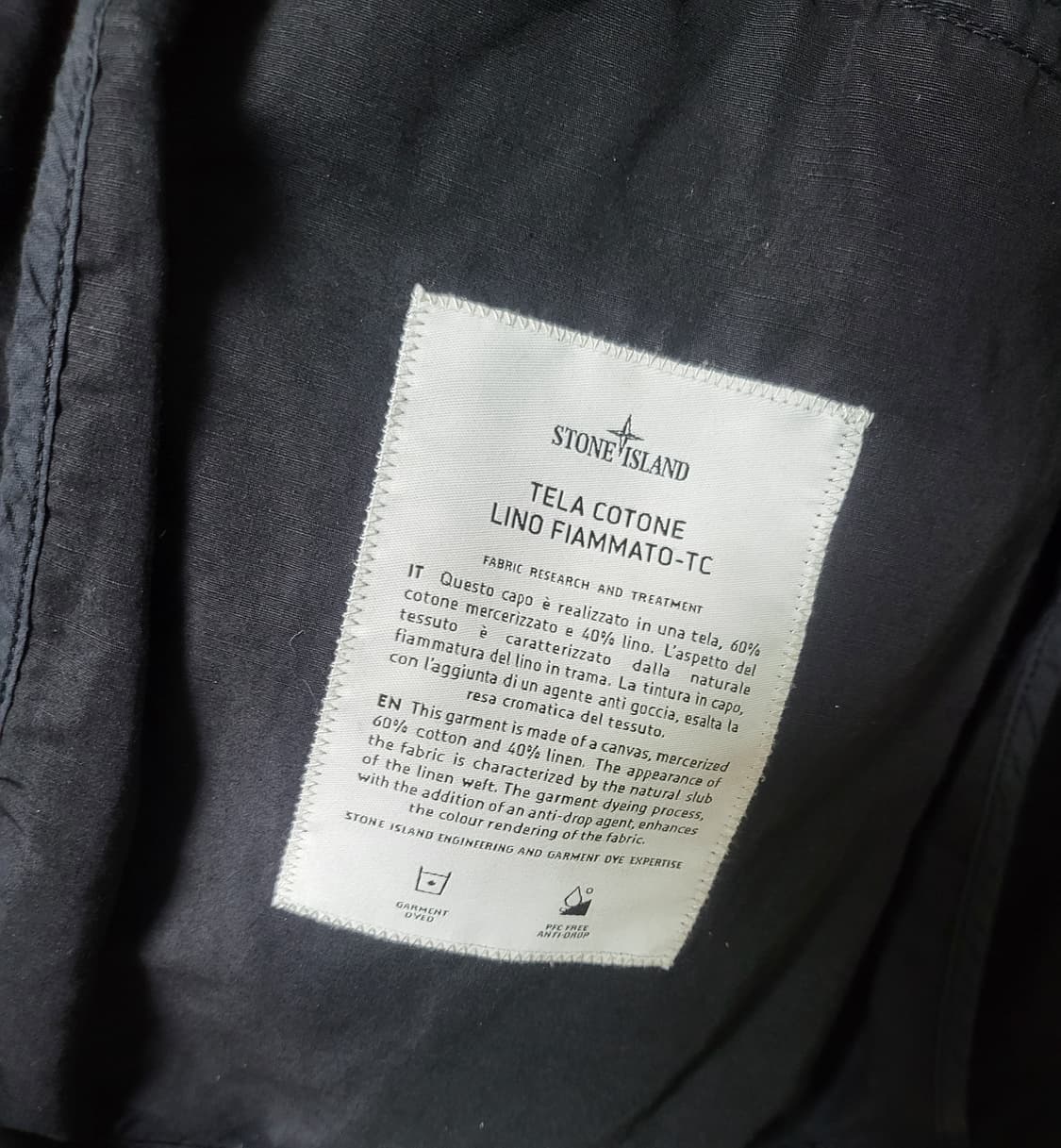 [XXL]스톤아일랜드 텔라코튼 tc자켓 국내매장판 상품이미지5