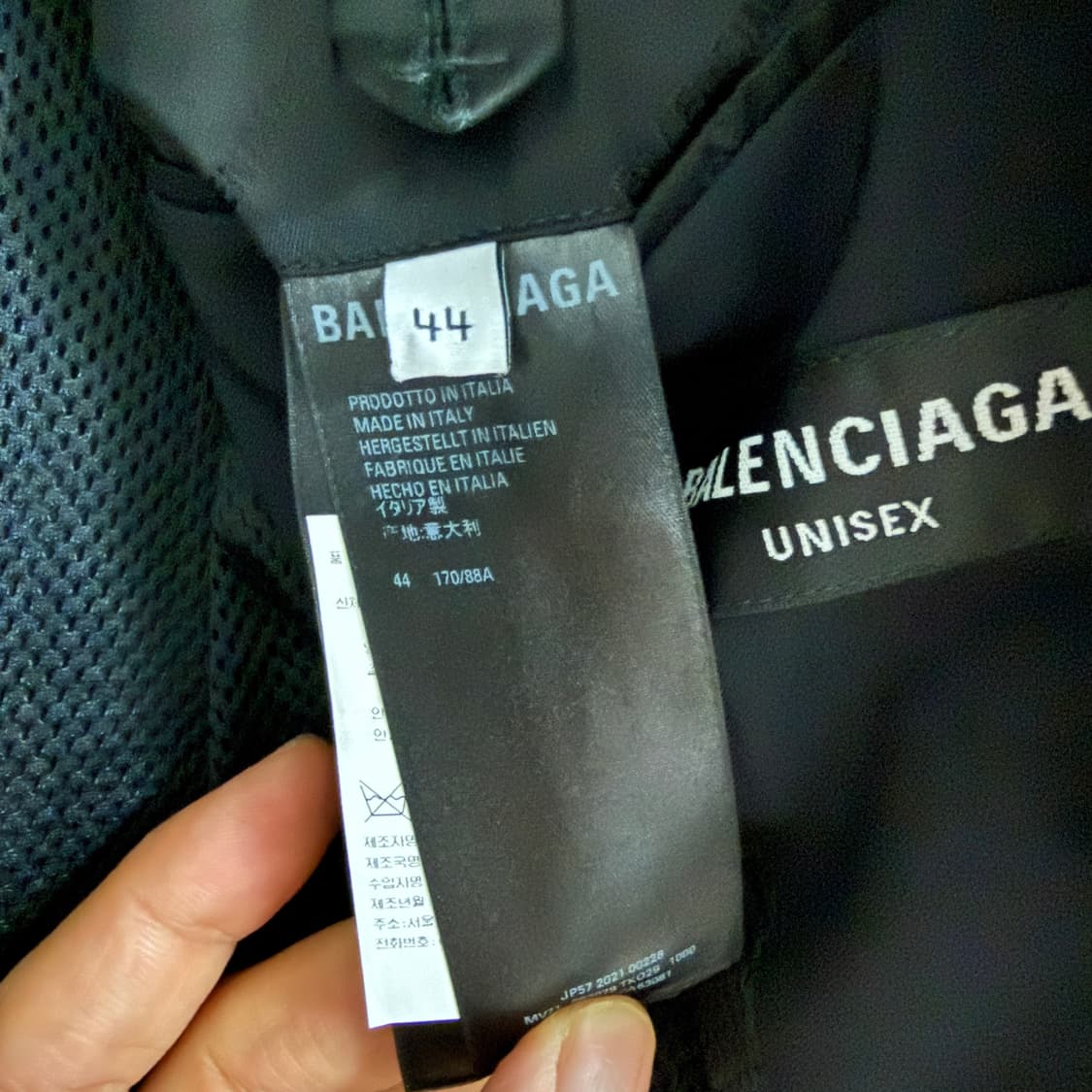 발렌시아가 블랙 나일론 스트래치 블레이져 상품이미지7