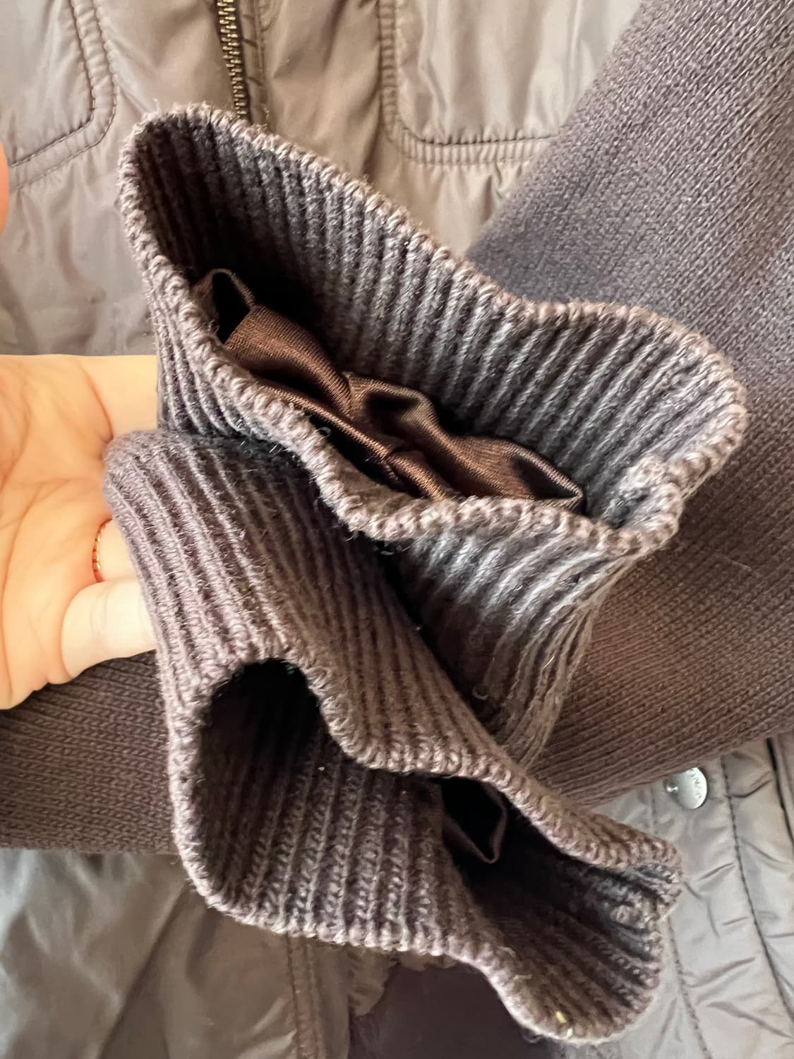 보그너 남성 브라운 울방풍집업점퍼 골프니트점퍼 상품이미지4