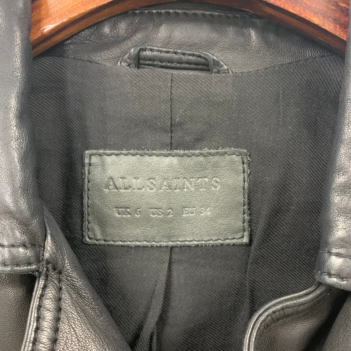 올세인츠 블랙 양가죽 레더 자켓 상품이미지7