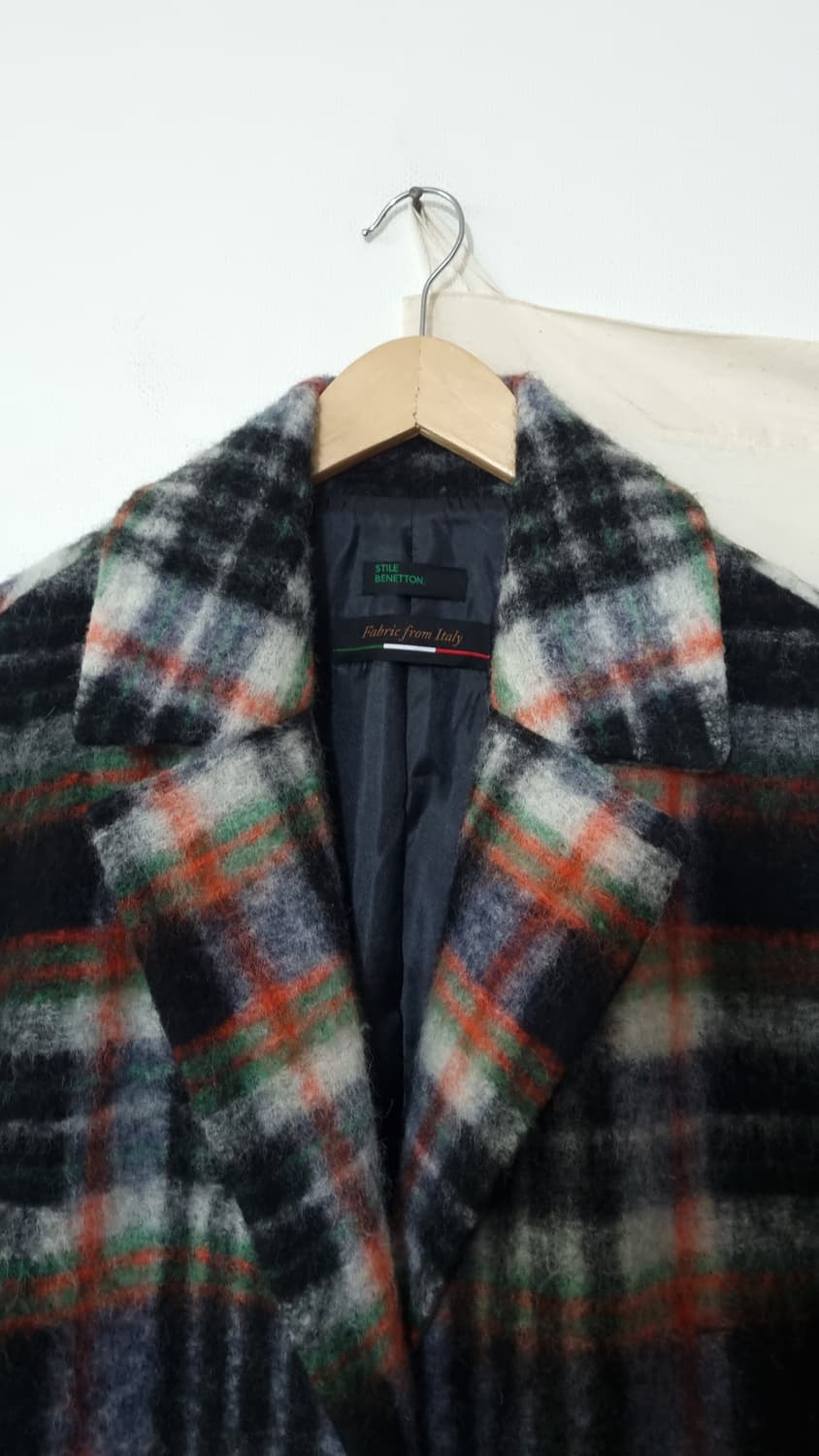 베네통) 이자벨 스콧 체크 코트 66 상품이미지2