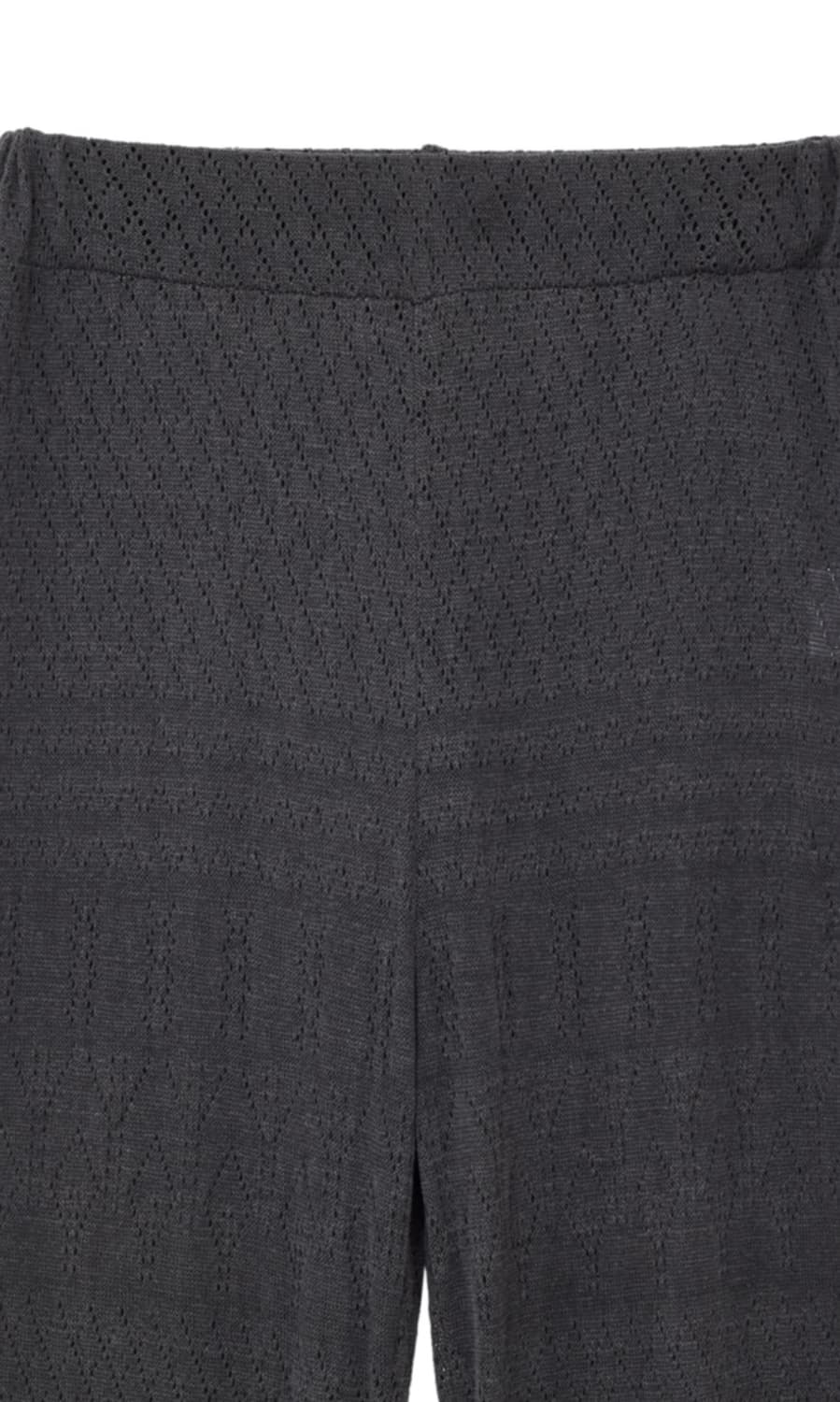 Eyelet boot-cut pants_charcoal  상품이미지4