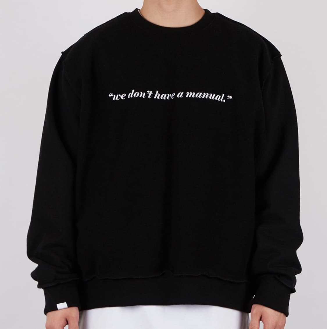 노매뉴얼 / REVERSED SLOGAN SWEAT SHIRT 상품이미지2