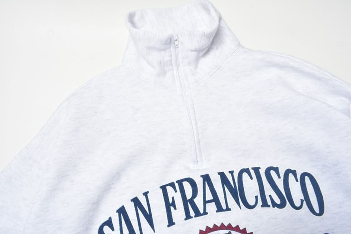 90S USA 반집업 맨투맨 스웻셔츠 M 상품이미지4