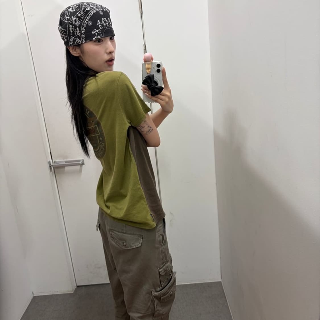 아르마니 진스 배색 그래픽 티셔츠 상품이미지5