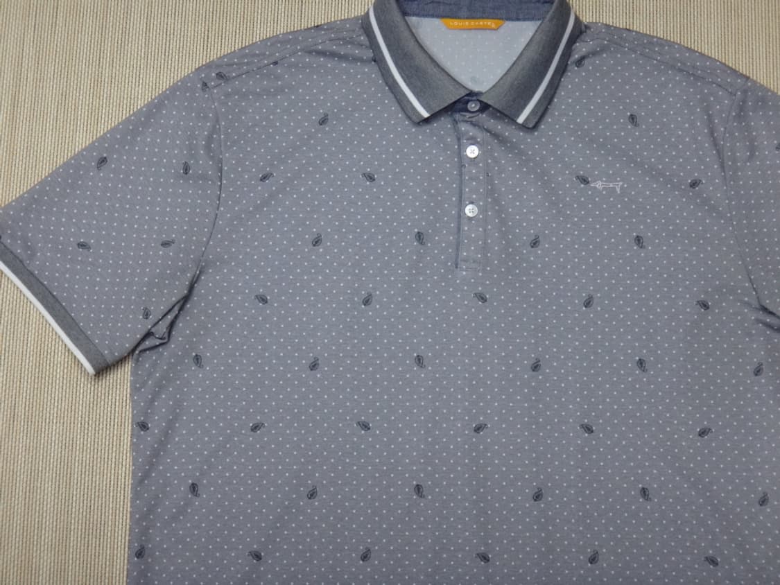(3XL) 루이까스텔 남성 아메바 카라 반팔 티셔츠 상품이미지3