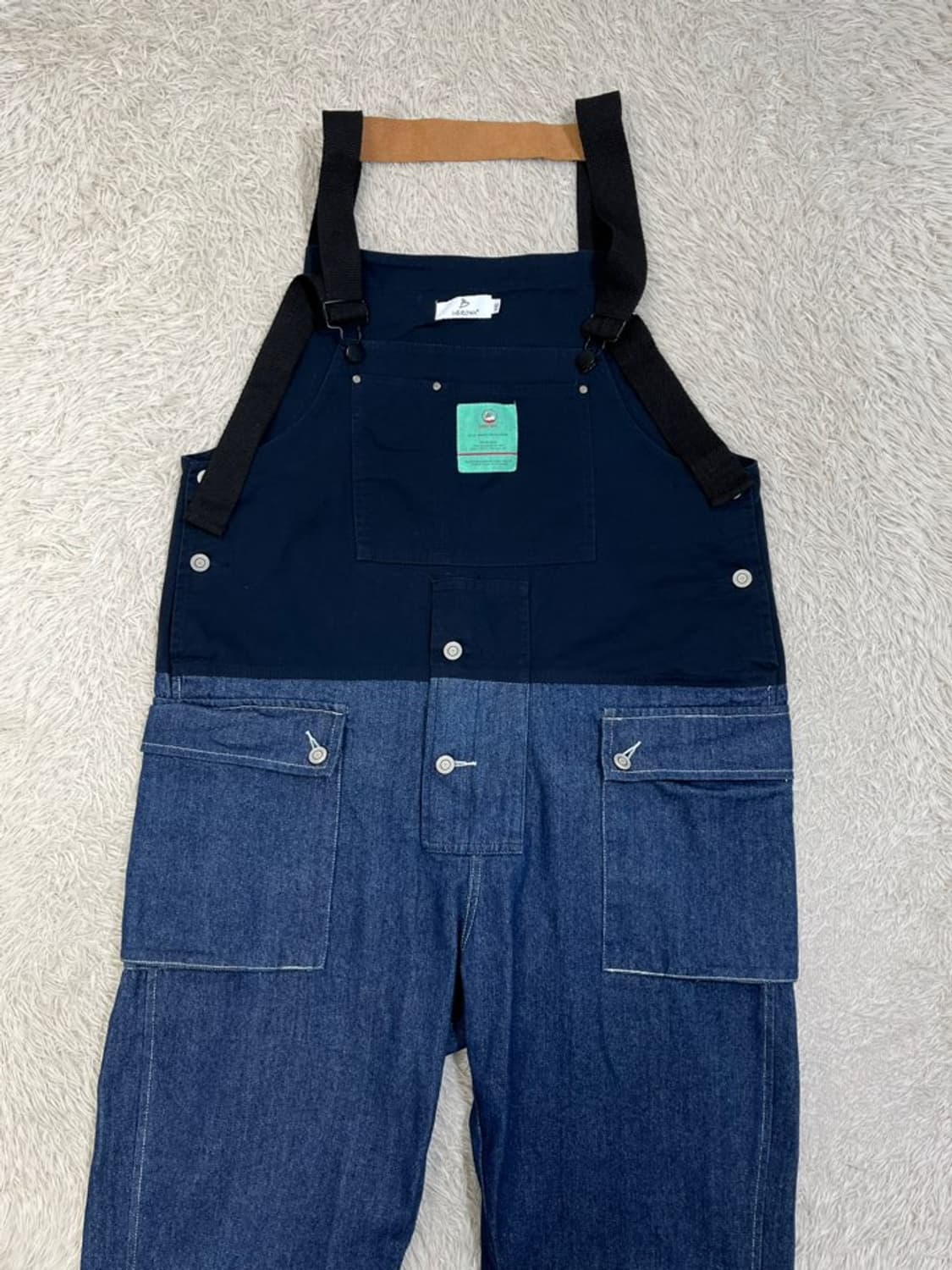 빈티지 배색 오버롤/#2753 상품이미지1