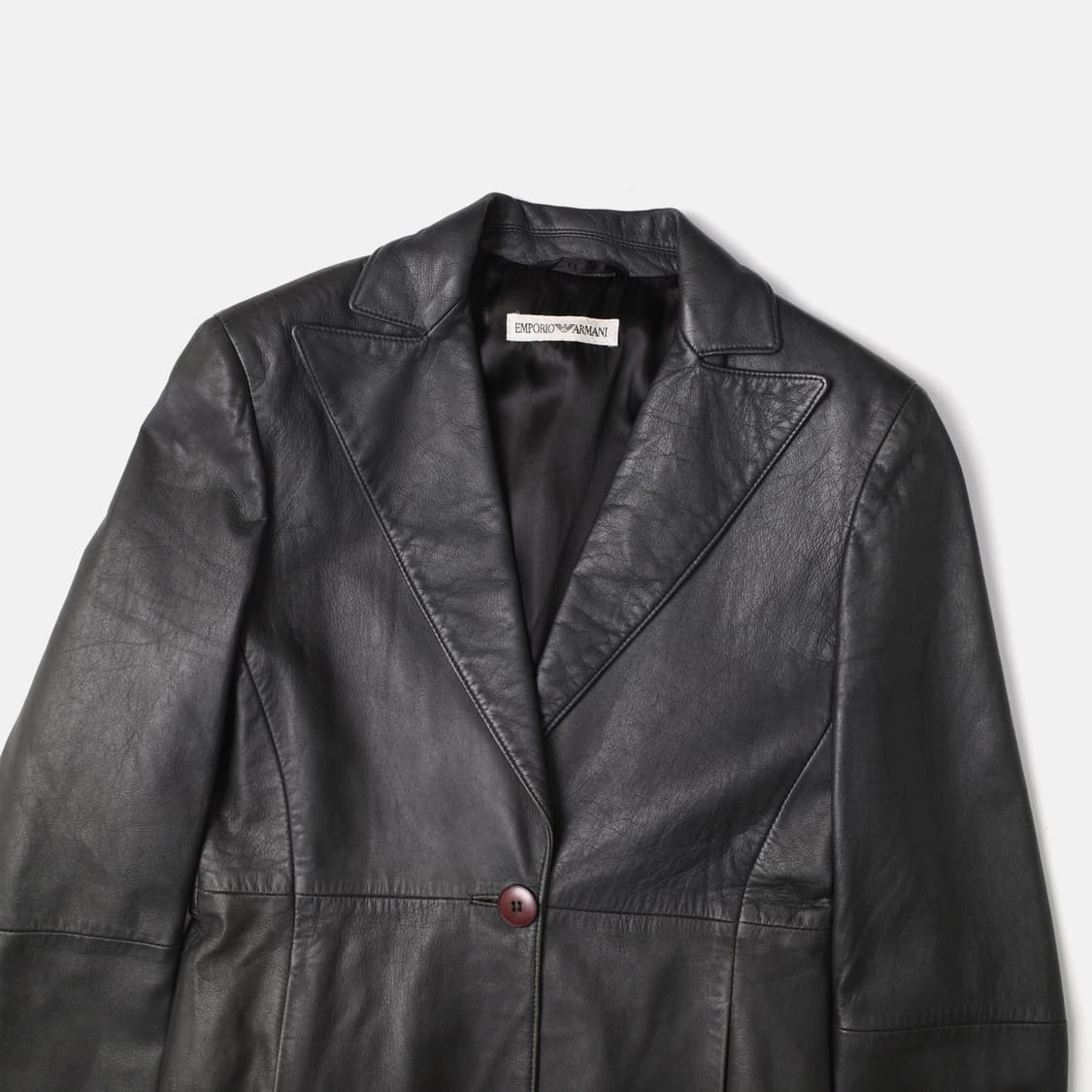 1990's Emporio Armani Lambskin Blazer  상품이미지2