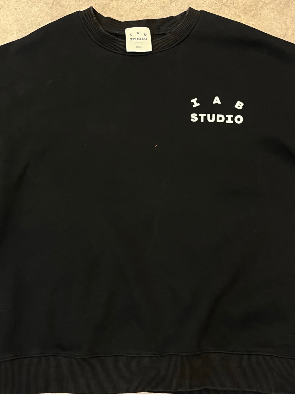 아이앱 스튜디오 기모 맨투맨 블랙 2XL #csz1871 상품이미지4