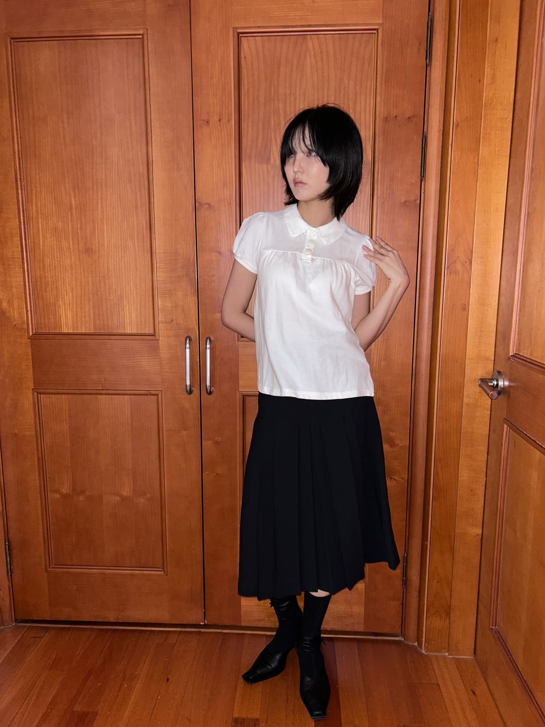 White Puff Sleeve Shirt (Comme Ca Ism) 상품이미지1