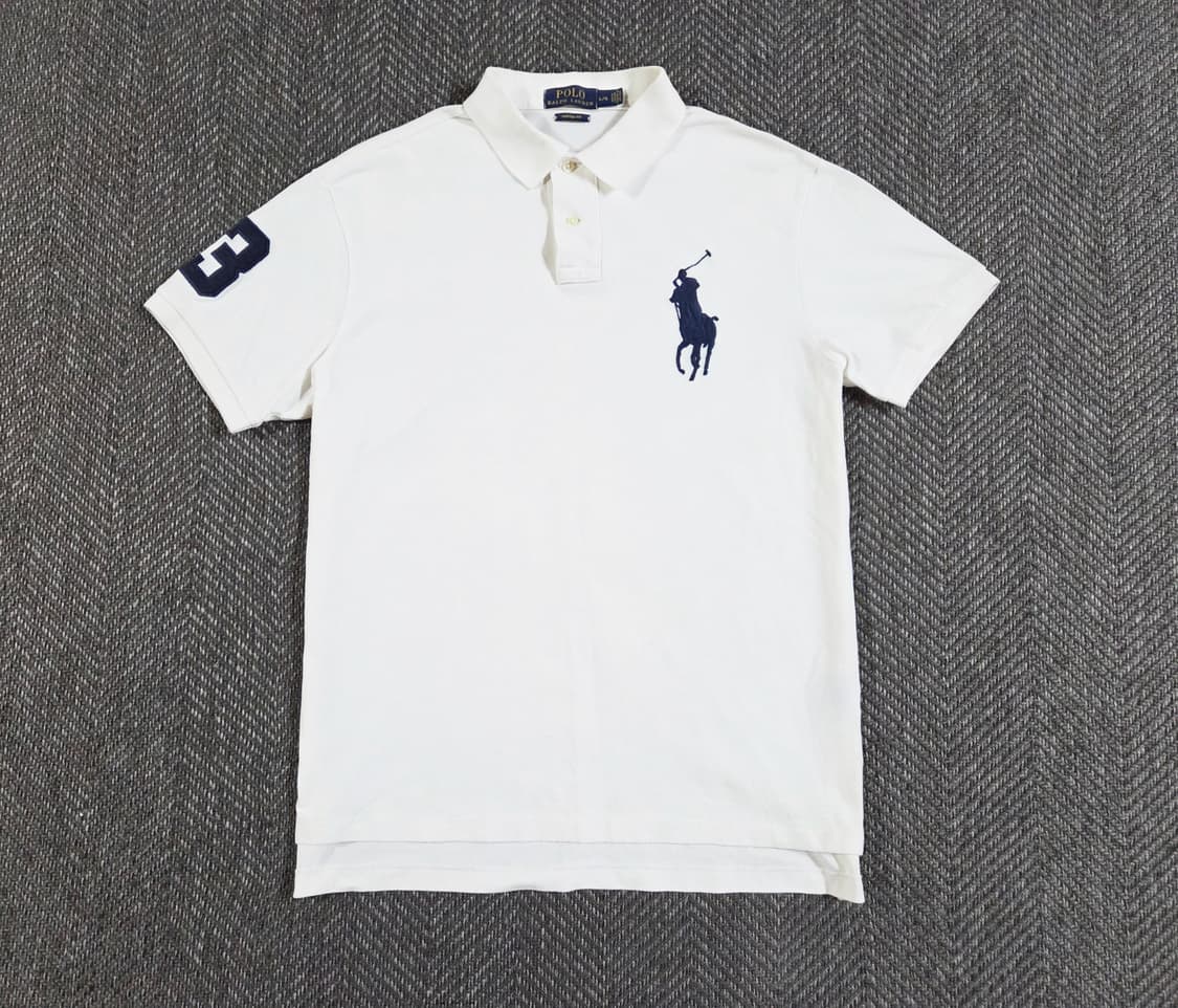 폴로 랄프로렌 빅포니 화이트 반팔 카라티 상품이미지1