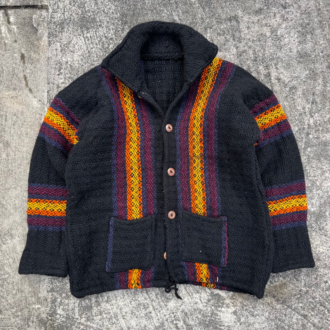 [M] Made In Turkiye 빈티지 패턴 니트 자켓 상품이미지1