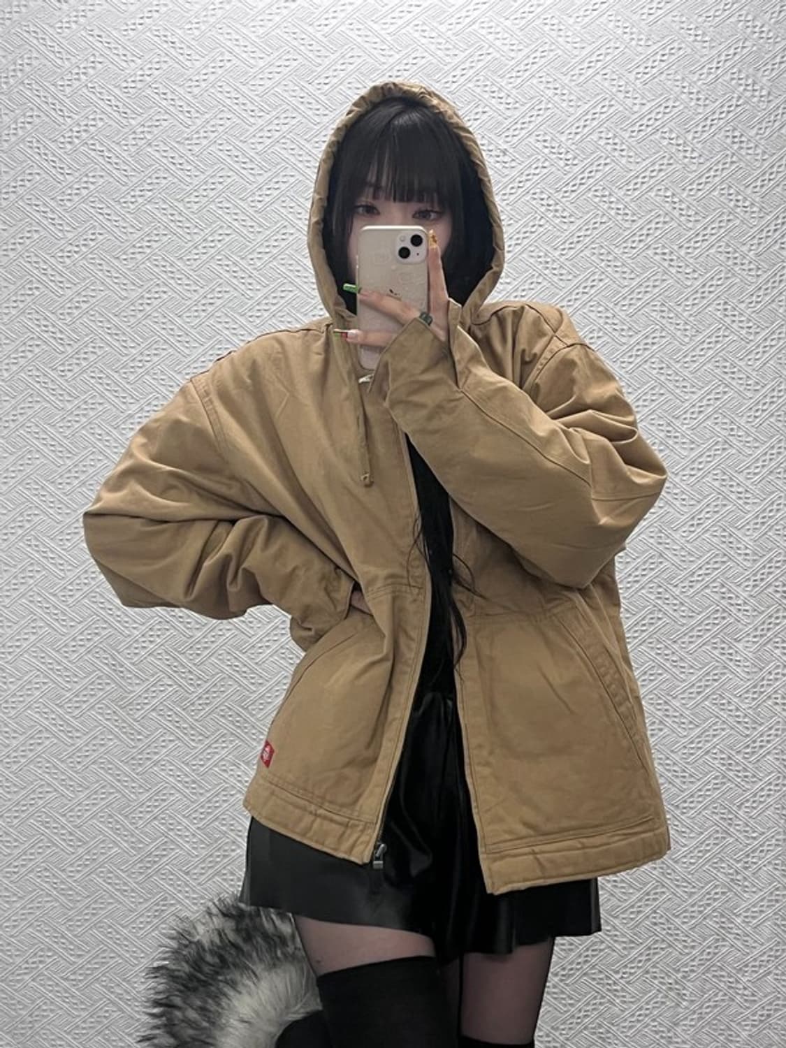 디키즈 덕액티브 빈티지 트러커 워크 후드 자켓 L C09529 상품이미지2