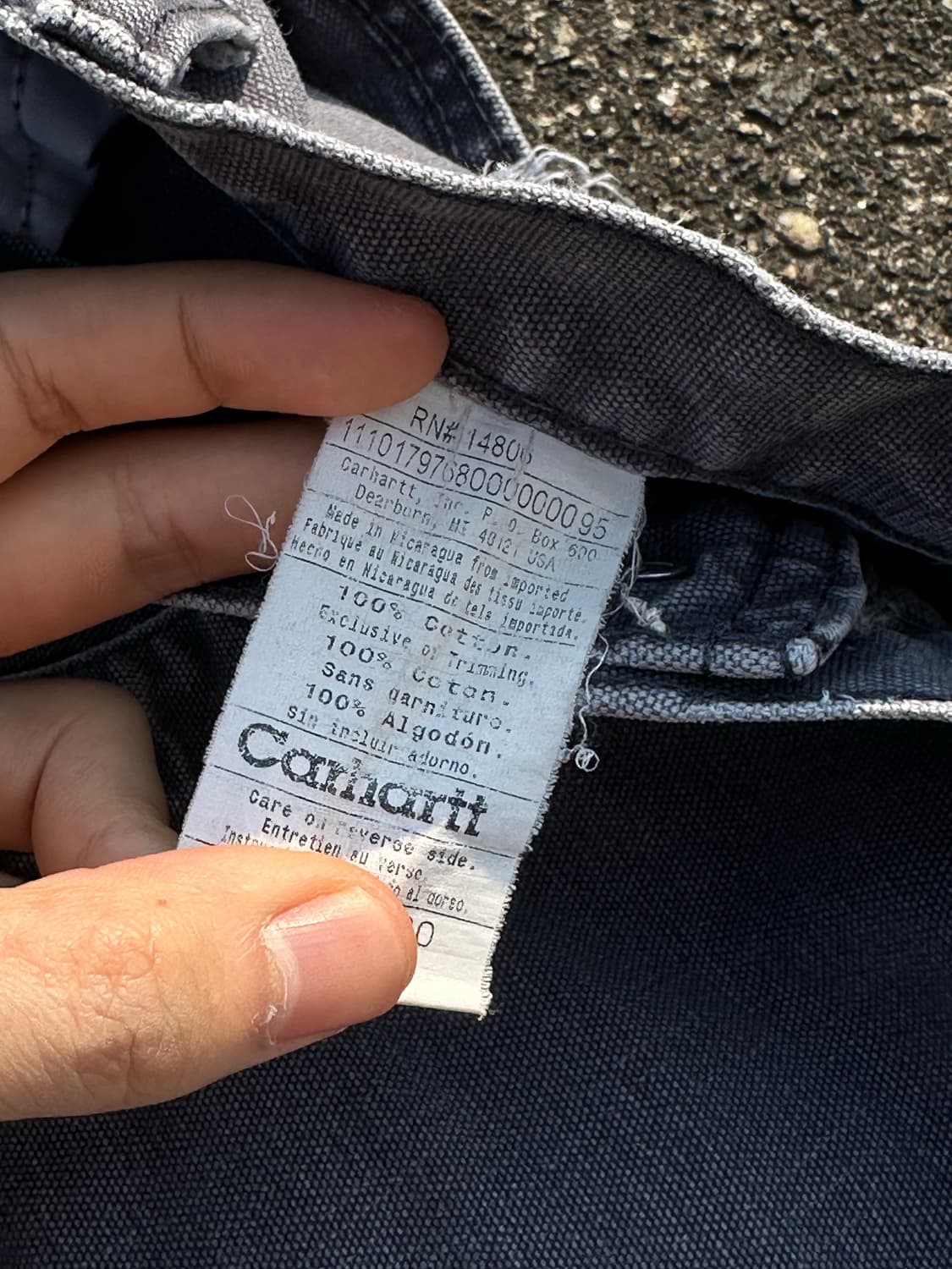 Carhartt Distressed 칼하트 싱글니 카펜터 팬츠 32x30 상품이미지5