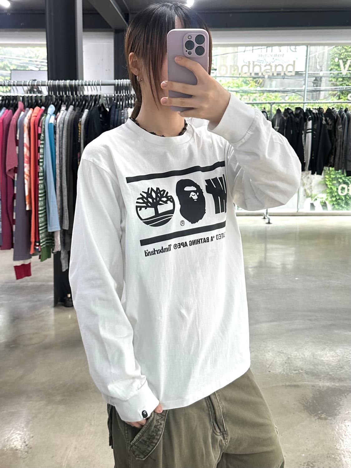 베이프 x Undefeated x Timberland 롱슬리브 상품이미지2