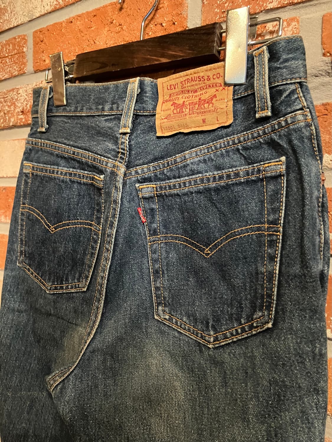 25인치 90s USA 빈티지 리바이스 501 데님 팬츠 상품이미지6