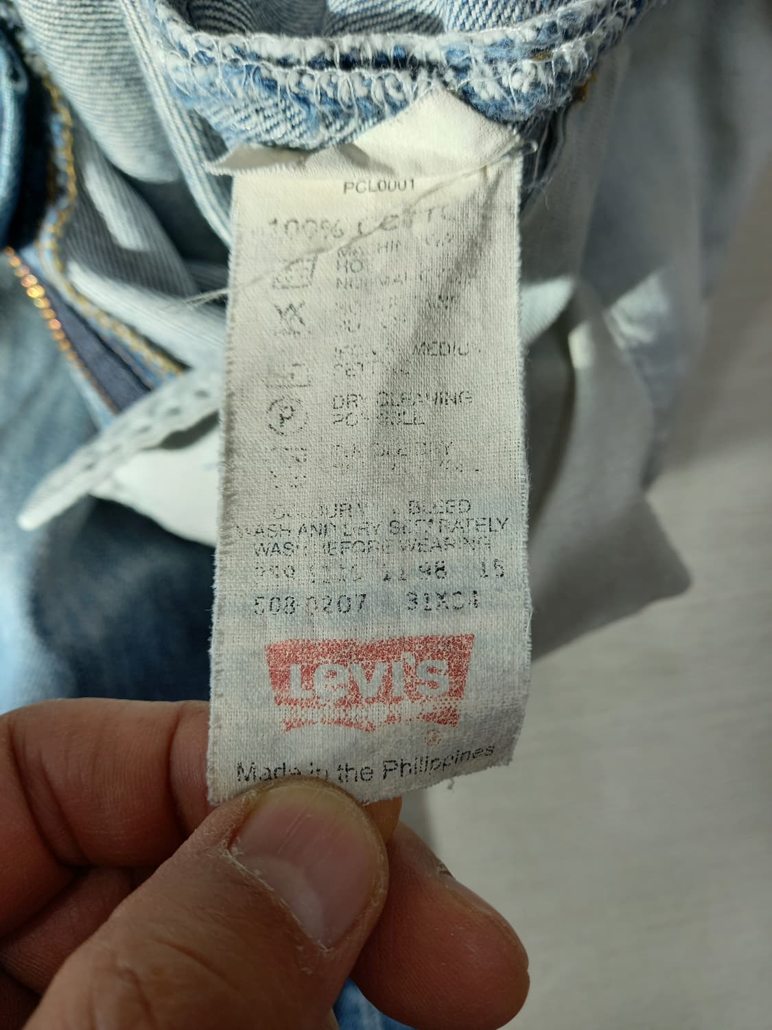 30 90's 리바이스508 Phillipine 세미와이드진 30-140 상품이미지8