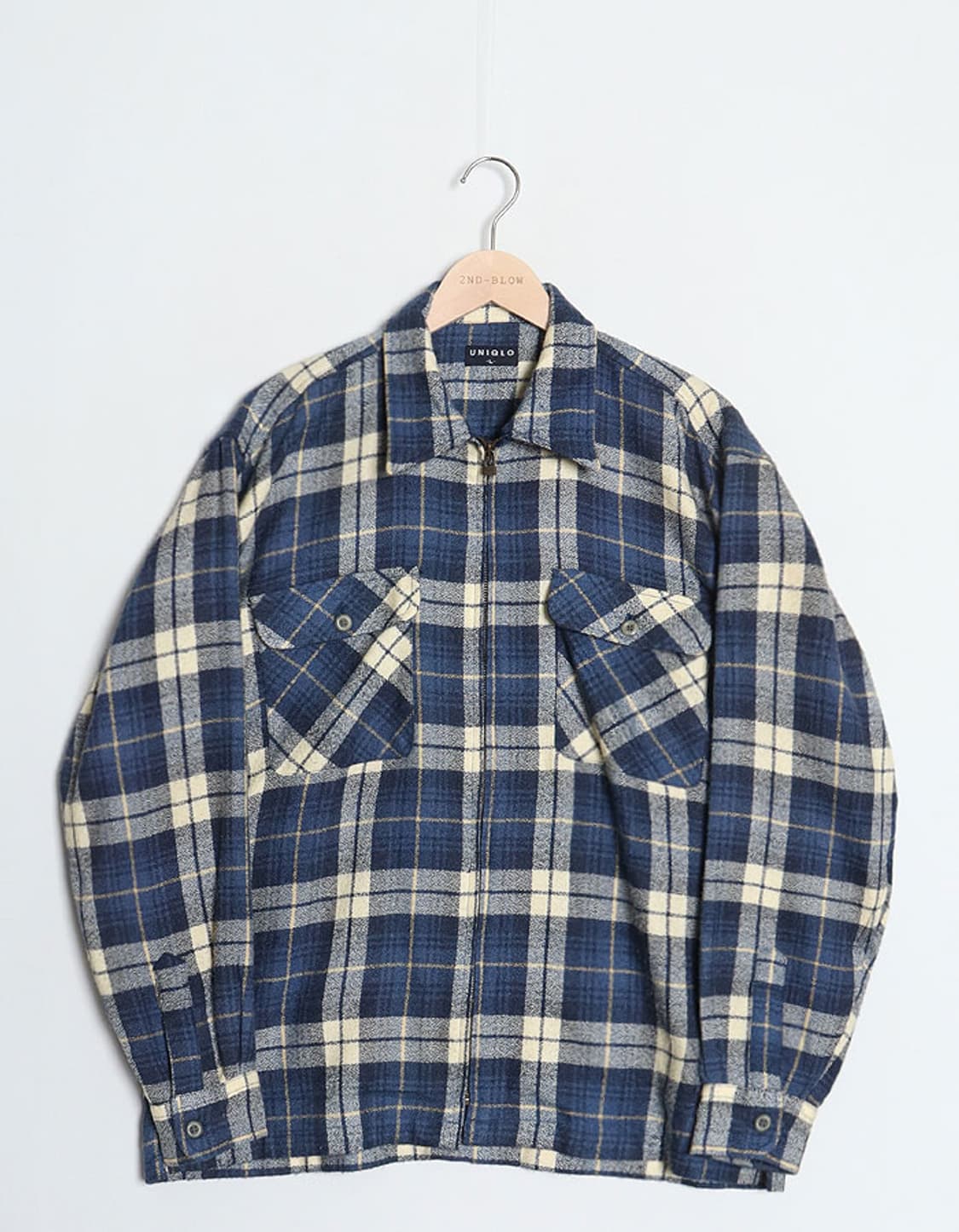 OLD UNIQLO Check Zip Shirts 상품이미지1