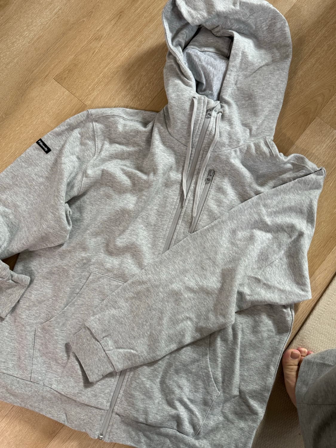 키크 필로우디 후드집업 그레이 XL 상품이미지2