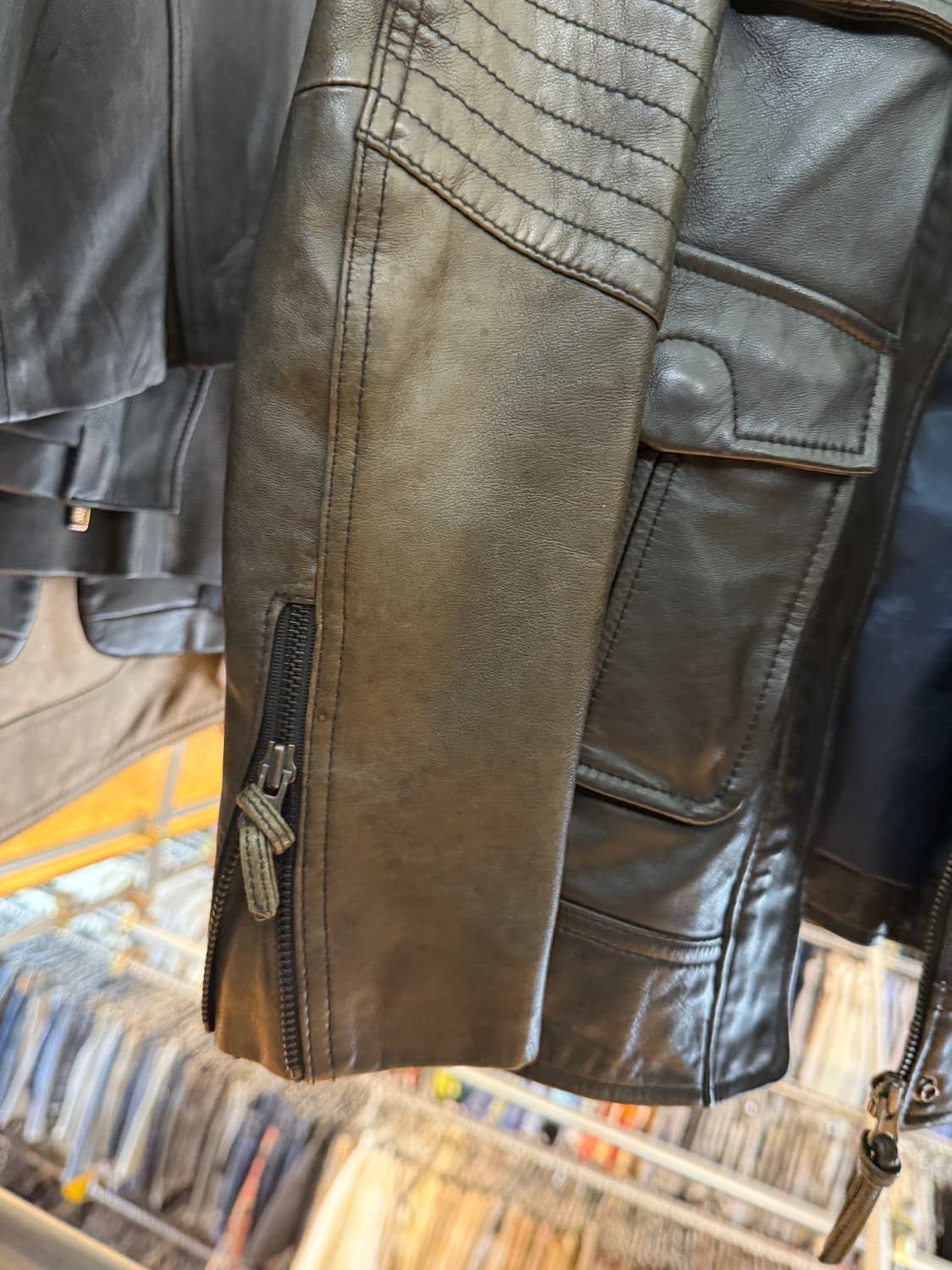 비욘드클로젯 여성 양가죽 자켓 블랙 상품이미지3