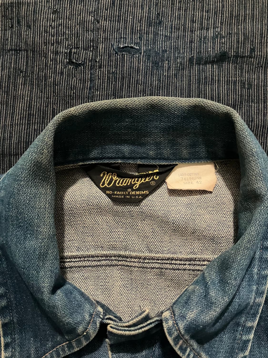 🇺🇸 70~80s USA 랭글러 74126PW 데님 자켓 124mj 상품이미지8