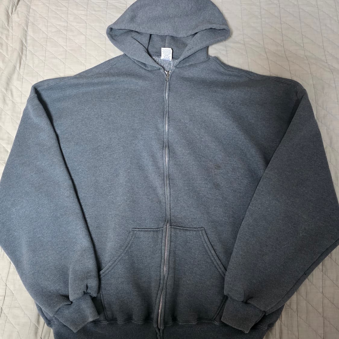 [XXL] 90s 빈티지 러셀 애슬레틱 후드집업 다크 그레이 상품이미지1