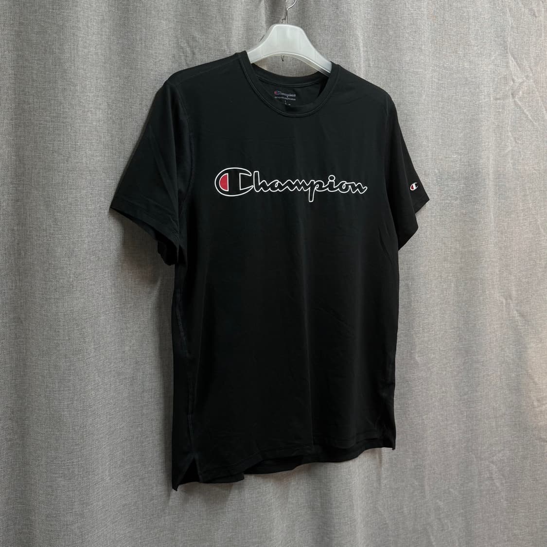 [L] 챔피온 블랙 기능성 반팔티 상품이미지2