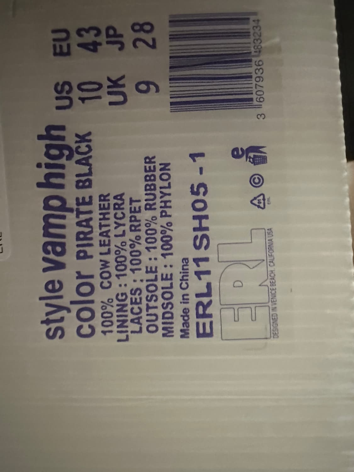 Erl vamp high (us10) 상품이미지4