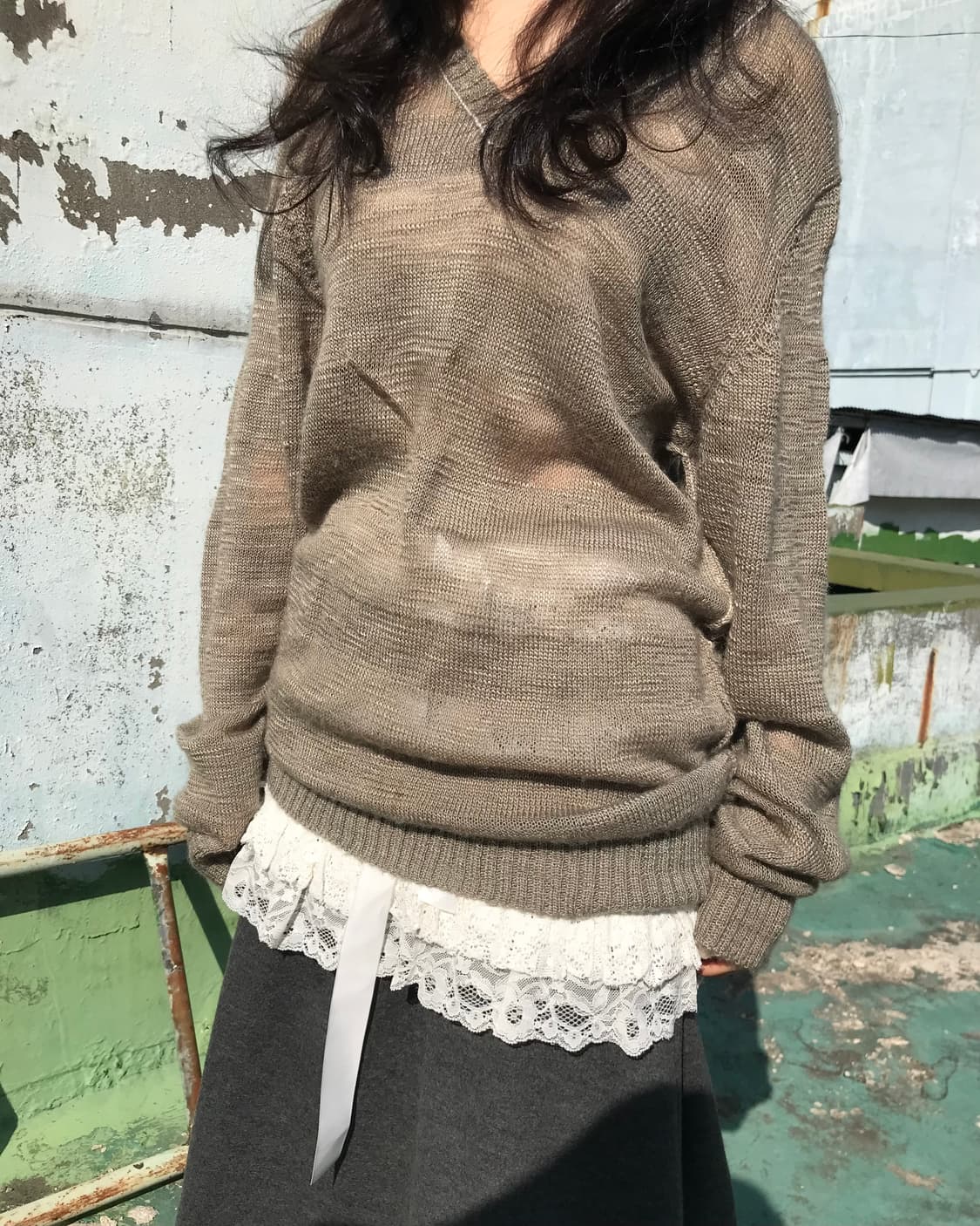 레이스 미니 레이어드 스커트 상품이미지3