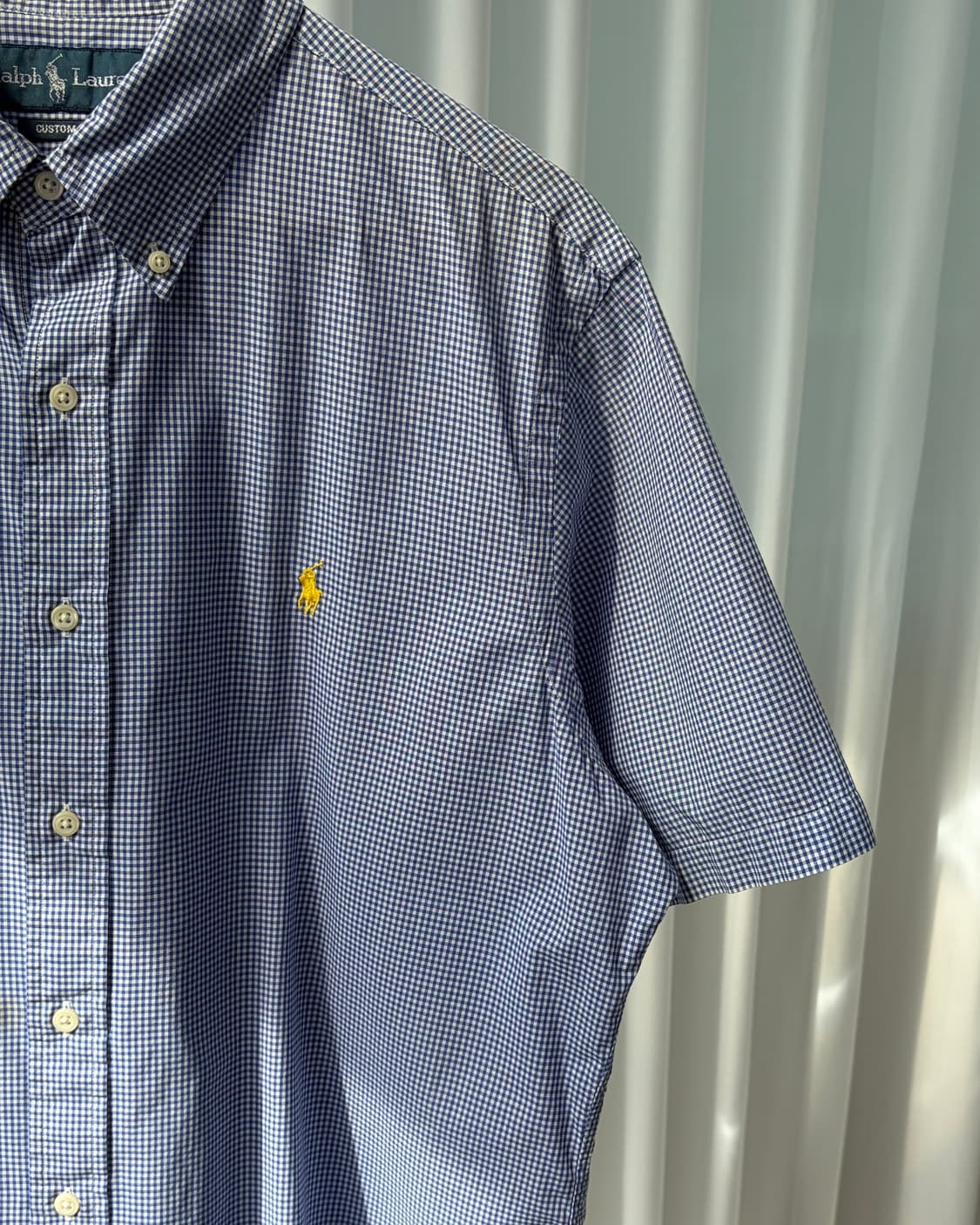 [L]폴로 랄프로렌 포플린 플레이드 반팔 셔츠 상품이미지6