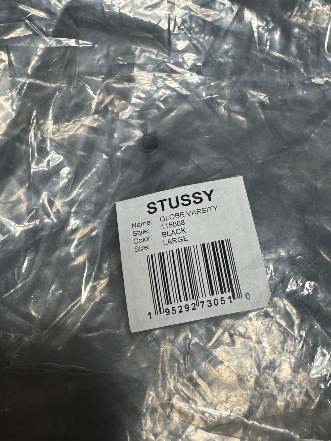 스투시 글로브 바시티 자켓 블랙 상품이미지6