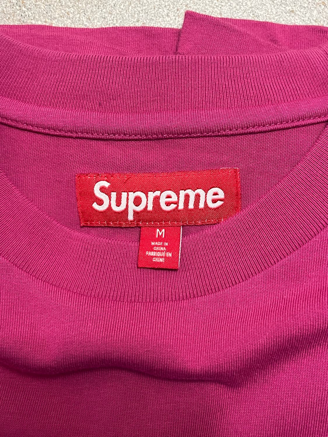 슈프림 탑(컨택트 숏슬리브 탑 플럼 M) 상품이미지3