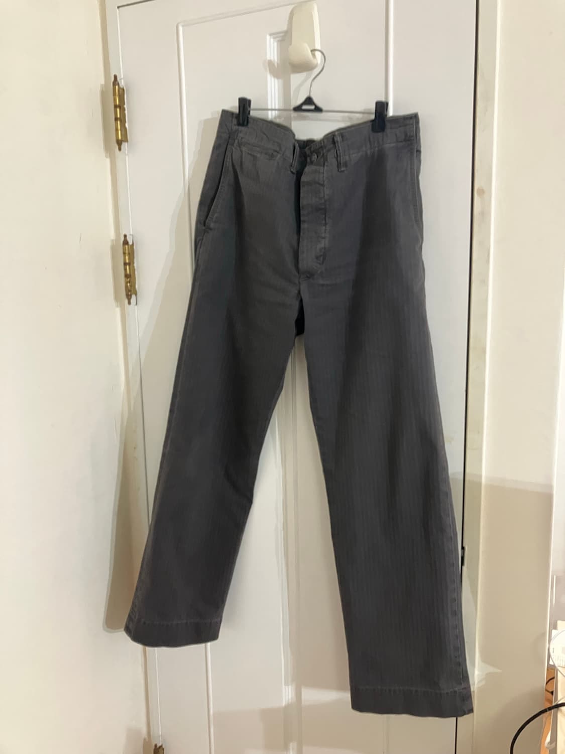 RRL 가먼트 드이 헤링본 필드 팬츠 블랙 32x32 상품이미지2