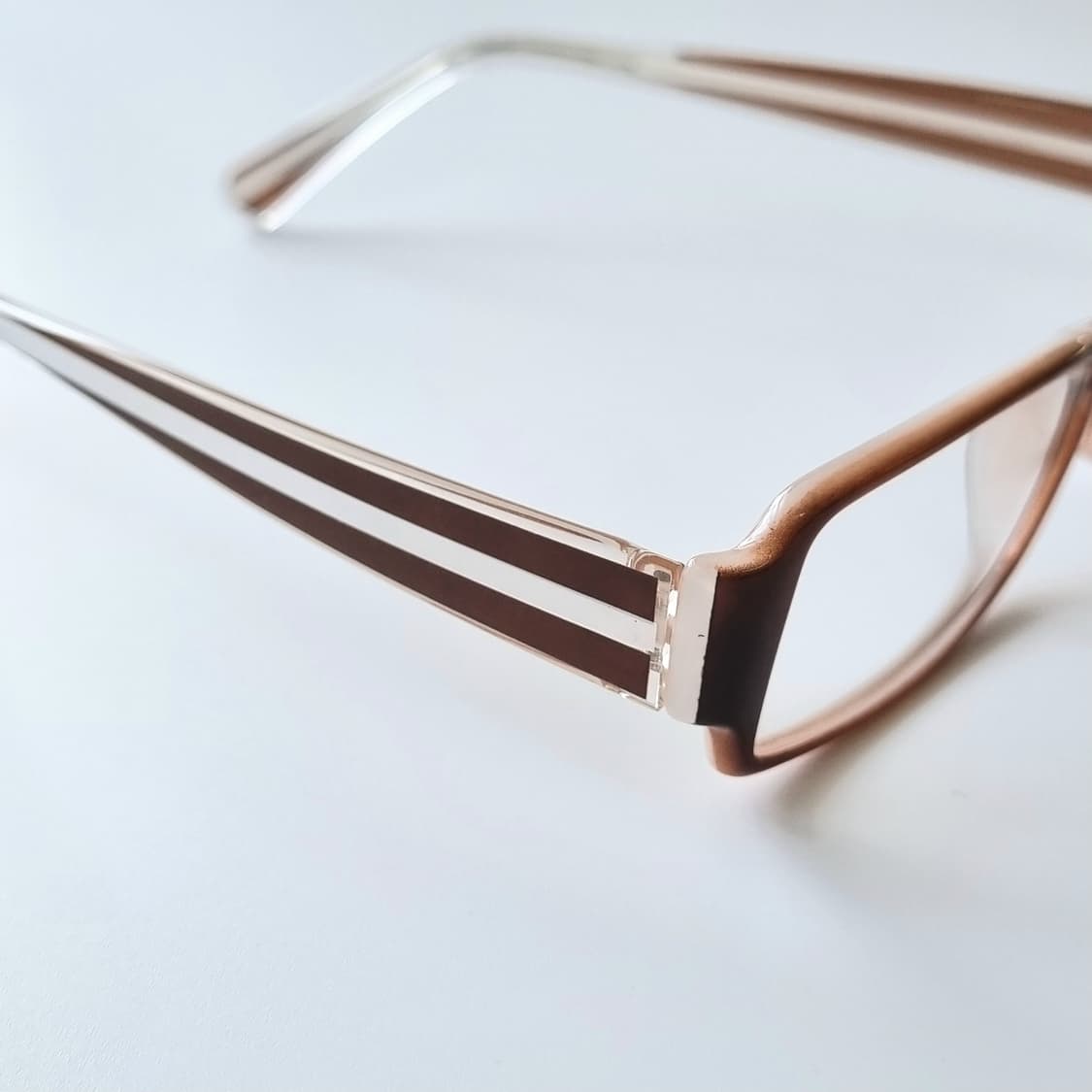 데드스탁 모던 브라운 스퀘어 프레임 안경테 상품이미지6
