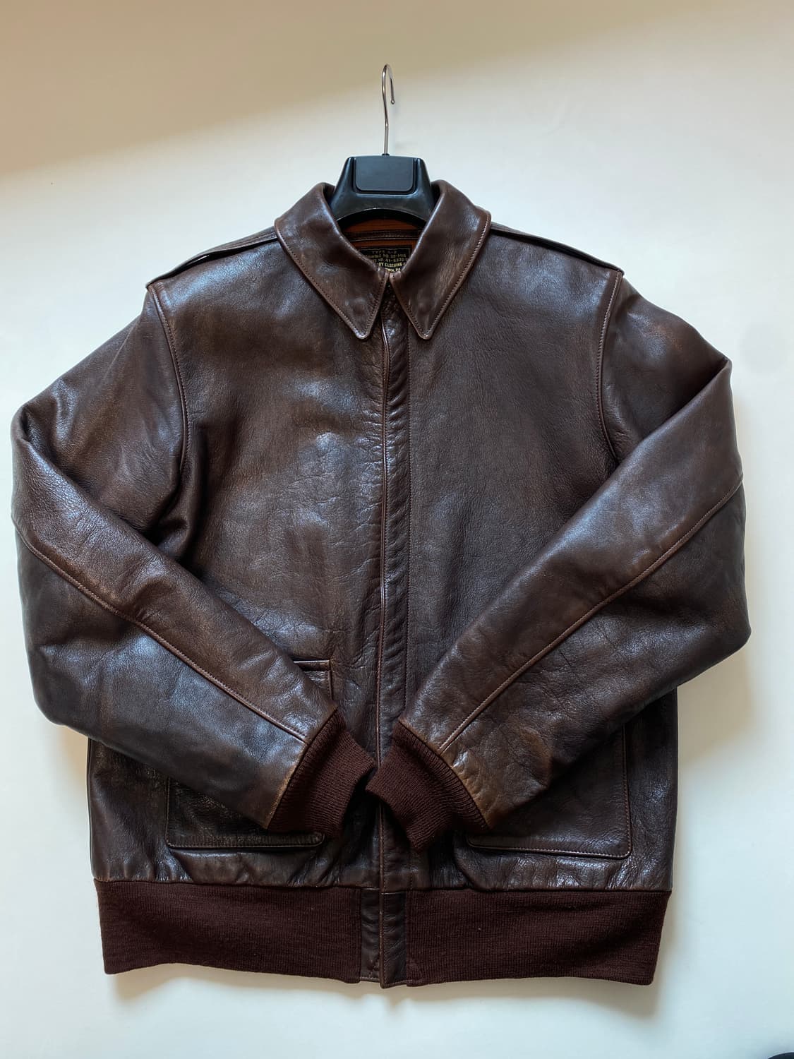 리얼맥코이 a-2 씰브라운 44사이즈 판매 상품이미지4