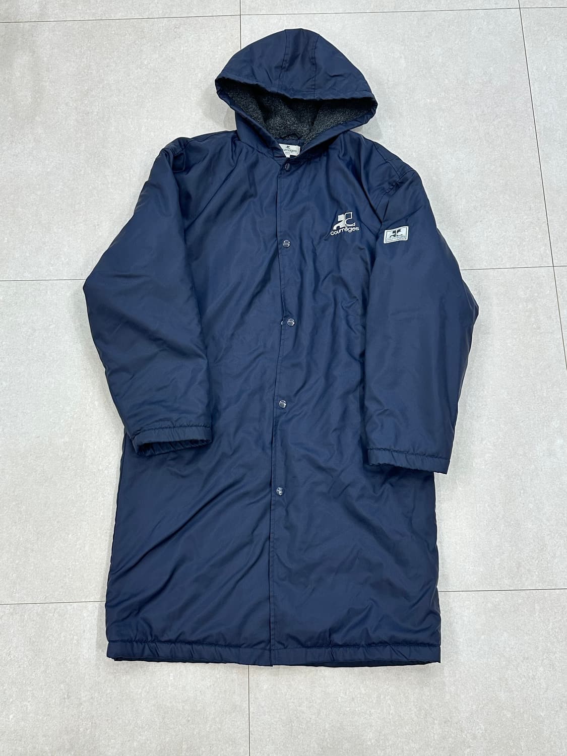 꾸레쥬 네이비 점퍼 L 상품이미지1