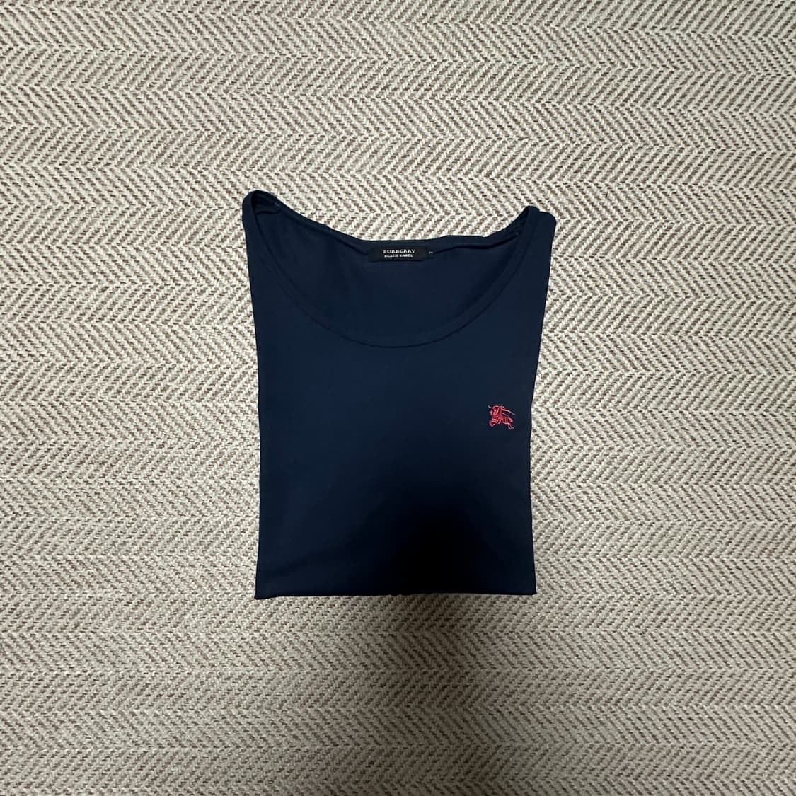 BURBERRY black label t-shirt navy 상품이미지1