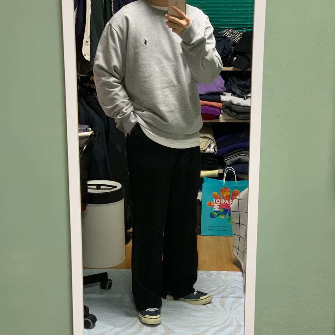 폴로 랄프로렌 그레이 맨투맨(신형정품) 상품이미지2