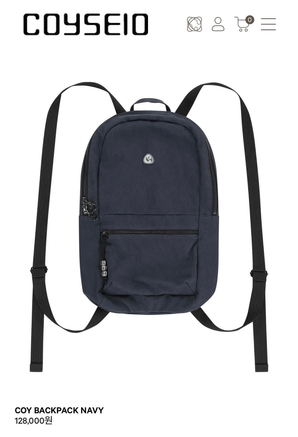 코이세이오 COY BACKPACK navy 상품이미지1