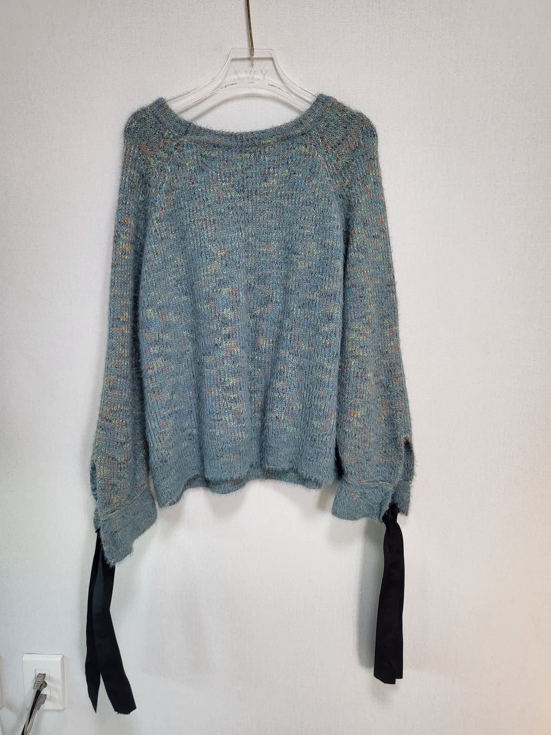 LeNic&McCoy 루즈핏 리본 니트 free55-77 상품이미지2